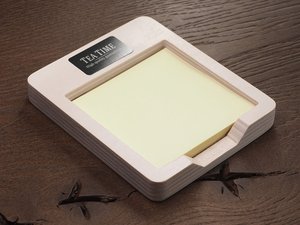 Wooden memo card box 1832121